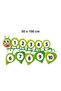 Educational Numbers from Cute Caterpillar and Leaves sticker Glass, Wall Sticker - 2
