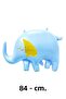 Blue Elephant Foil Balloon Gold Detailed Elephant Balloon 60X84Cm - 2