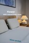 Visco Pillow Classic High Pillow Ergonomic Pillow Fiore Pillow with Natural Linen Cover 65X40X14 cm - 2