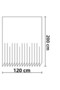 Bathroom Curtain 1X120X200 Single Wing Shower Curtain Ring Gift Shower Cabin Curtain 0010 Blue - 6