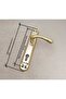 Kumru Titanium Satin Mirrored Yale Steel Door Handle + Door Father Pushes Right One Way - 3