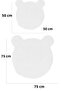 Cute Bear Bath Mat 2-Piece 2-Piece Bath Rug 50x50 and 75x75 - 3