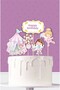 Pink Circus Themed Birthday Toothpick Cake Decoration