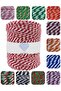 Red and White Packing Rope Cotton Martenichka Rope (2-3MM-200GR-200M)