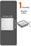 Anthracite 15.2X15.2Cm Modular Drawer and Makeup Jewelry Organizer - Bathroom and Office Organizer - 2