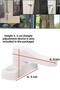 Baby Kids Pimapen PVC Door Window Safety Protection Lock Latch Glass Lock White (5 PCS) - 2