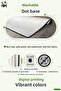 Non-Slip Base Washable Dust Stain Resistant 2-Piece Oval Toilet Bathroom Mat Set - 2