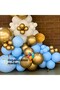 Balloon Set Chrome Gold-Macaron Blue-White 100-Piece Balloon Chain Set - 5