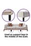 2 Pieces Adjustable Support Leg 13 X 19 cm Black Hidden Leg M8 Bolt Incediş Furniture Sofa Base Armchair - 4