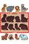 Wooden French Farm Animals-forest Animals-vegetables-numbers Set of 4 Educational-tutorial Puzzle - 4