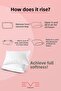 2 Pcs Striped Satin Zippered Hypoallergenic Washable Nano Fiber High-Fill Pillow 900 g - 5