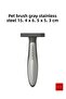 Pet Brush - Gray - Stainless Steel