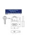 Castle Padlock Casting 50mm - 2