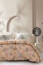 Aster Double Ranforce Duvet Cover Set - Salmon