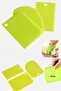 Set of 3 Dough Cutting and Scraping Apparatus Dough Pastry Pastry Cake Donut Shaper Cutter Scraper Set - 4