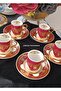 Bovaria Germany Hand Made 24K Brush Gold Handworked Coffee Cup Set 90 ml (Model 3) - 3