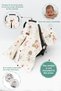 Orthopedic Baby Stroller Cushion, Cover, Sheet, Baby Blanket, Nursing Bib, Set of 5, Animal Series - 2