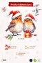 Double Sided Printed New Year Christmas Birds and Cute Figures Glass Sticker Set Christmas Sticker - 4
