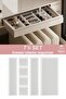 Origami Drawer Organizer Makeup, Kitchen, Office, Bathroom Organizer Transparent 7-Pack 4K - 2B - 1XL