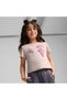 Children's Graphic Short Sports T-Shirt Pink