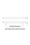 320 Mm Stainless Black Handle TV Unit Bedroom Furniture Drawer Cloakroom Kitchen Cabinet Handle - 3