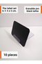 10 Pieces Erasable Chalkboard Label and Tag Holder Set, Set of 10 A8 PVC Black Oval Angle