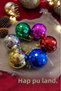 Christmas Tree Decoration Disco Balls 6 Pieces Colorful 4 cm - 7