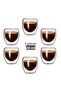 6 Pieces 80ml Espresso Glasses - Double Sided - 3