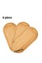 3-Piece Bamboo Oval Presentation and Serving Tray - Stylish Wood Look Tray, Oil Pot Base, Kitchen Bathroom - 2