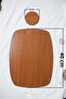 6+6 Pieces Wooden American Serving Plate and Coasters - 2