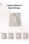 40x40 cm, 5 Pieces, Canvas Bags - Organizer Bags for Legumes, Vegetables, Fruits, Shopping, Storage.