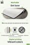 Non-Slip Base Washable Dust Stain Resistant 2-Piece Oval Toilet Bathroom Mat Set - 2
