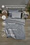 Single Double Sided Luxury Welsoft Elite Quilt Soft Fleece Quilt and Pillowcase Tasel Gray - 3