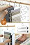 10 Pcs 5 Tiers Pants Hanger Scarf Hanger Closet Organizer Wardrobe Hanger - 5