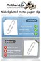 Metal Paper Clip No 2 25mm 250 Li 1 Pack Nickel Plated Metal Paperclip Durable Rustproof 15 Sheets Capacity - 5