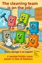 6-Piece Colorful Honeycomb Textured Magic Sponge - Oil and Dirt Remover Dishwashing Sponge - 2