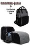 Gray Black Mother Baby Care Bag + Carrycot Baby Carrier Stroller Set of Two