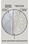 Creix Diameter 100X100 cm Bathroom Rug - 2