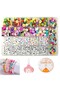Letter beads (500-600 pcs), fimo figure beads (150 pcs) and fimo beads jewelry making set