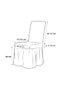 Bürümcük Chair Cover 1 Piece Washable Chair Cover with Skirts Frilly Burumcuk Stone Cover - 5