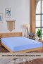 King Size Combed Cotton-Lycra Elastic Sheet - 100% Cotton-Elastane, 200 Gr/M2