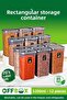 12 Pieces 3.2 Lt. Large Size Rectangular Nuts and Legumes Storage Box with 20 Labels