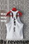 Just Gym Front and Back Printed Tank Top Sports Tank Top