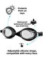 Set of 2 Swimming Goggles with Waterproof Bag Fabric Cap Set Swimming Pool Sea Goggles - 2
