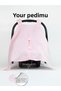 Muslin Pink Color Velcro Detailed Stroller Cover and Stroller Cushion Set - 5