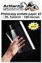 Acetate Paper Pvc A3 50 Pieces 100 Micron Copier Acetate Transparent A3 Paper 29.7X42 Projector Overhead