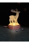 Illuminated Reindeer Globe Wooden Base 3D Deer Gift New Year Merry Christmas New Year Concept Legend - 2