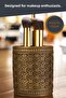 Makeup Organizer, Makeup Brush Holder, Makeup Brush Set, Gold Antique Finish, Model 4 - 5