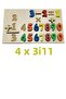 Wooden Bultak Numbers Operations Mathematics Educational Puzzle Child's Play