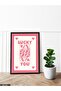 Luck Card - Light Pink One Piece Painting with Black Wooden Frame - 2